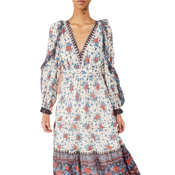 Ulla Johnson Silk Romilly Dress Pristine NWT Size 6 $795 - Picture 4 of 9